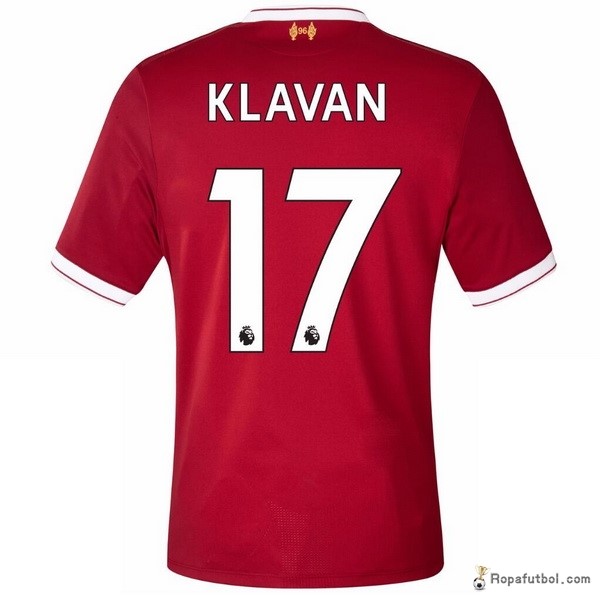 Camiseta Liverpool Replica Primera Ropa Klavan 2017/18